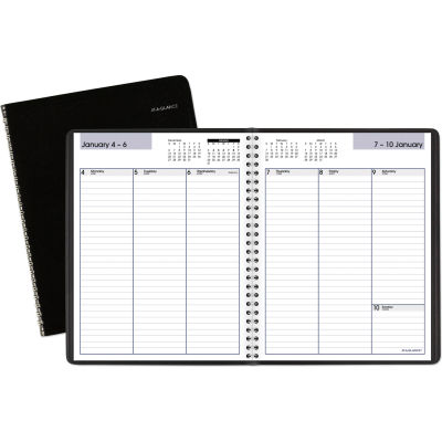 AT-A-GLANCE® Weekly Planner, 6-7/8" x 8-3/4", Black, 2021