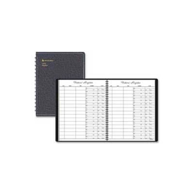 At-A-Glance® Visitor Registration Book, 8-7/8" x 11-7/16", Black Cover, 60 Sheets/Pad