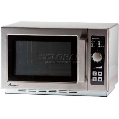 Amana® RCS10DSE, Commercial Microwave, 1.2 Cu. Ft., 1000 Watt, 10-Minute Dial