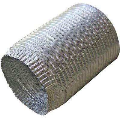 Speedi-Products Aluminum Flex Pipe Crimped One End EX-AFC 496 4" X 96"