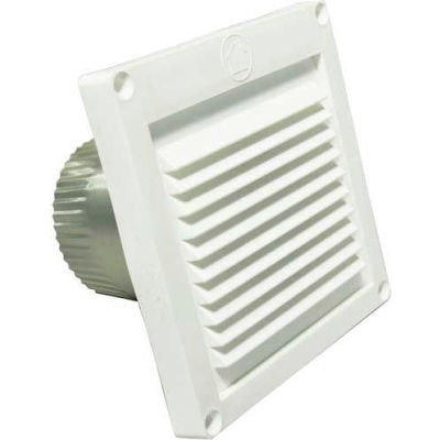 Speedi-Products Micro Louver Eave Vent EX-EVML 04 White 4"