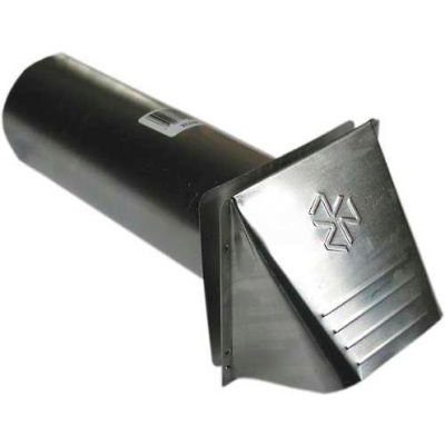 Speedi-Products Aluminum Hood With Damper & Screen EX-HA 04 4"