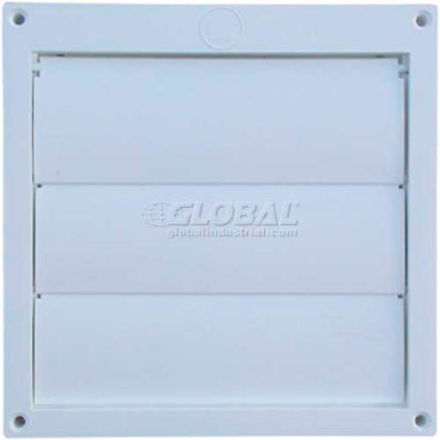 Speedi-Products Louvered Plastic Flush Hood EX-HLFW 06 White No Tailpipe 6"