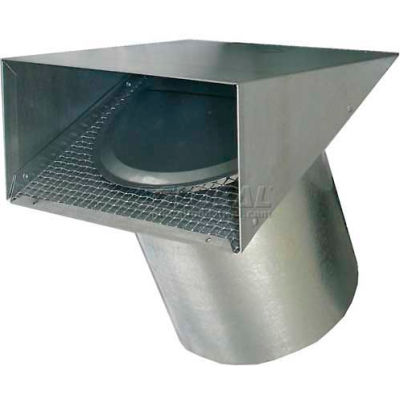 Speedi-Products Heavy Duty Paintable Galvanized Hood EX-HPG 06 6"