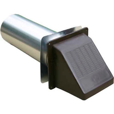 Speedi-Products Plastic Wide Mouth Hood EX-HWBT 04 Brown 11" Tail 4"