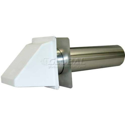 Speedi-Products Plastic Wide Mouth Hood EX-HWW-03 White With 11" Tail 3"