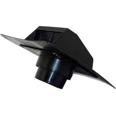 Speedi-Products Roof Cap Bath Exhaust Hood With Collar EX-RCEB 45 Black 4" & 5"