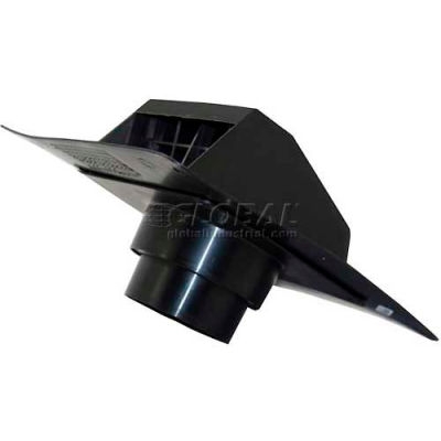 Speedi-Products Roof Cap Dryer Exhaust Hood With Collar EX-RCED 46 Black 4" & 5"