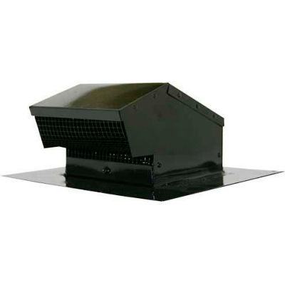 Speedi-Products Galvanized Roof Cap Flush EX-RCGF 04 Black 4"