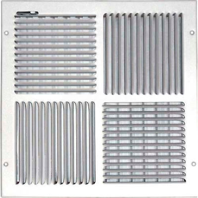 Speedi-Grille Ceiling Or Wall Register With 4 Way Deflection SG-1212 CW4 12" X 12"