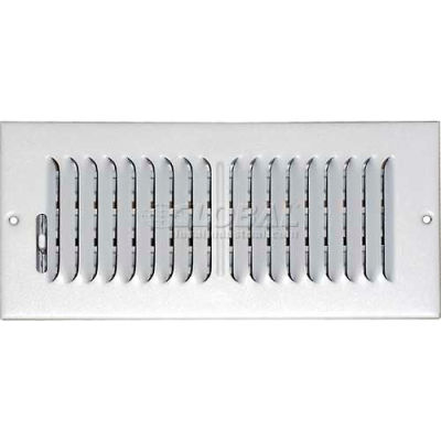Speedi-Grille Ceiling Or Wall Vent Register With 2 Way Deflection SG-48 CW2 4" X 8"