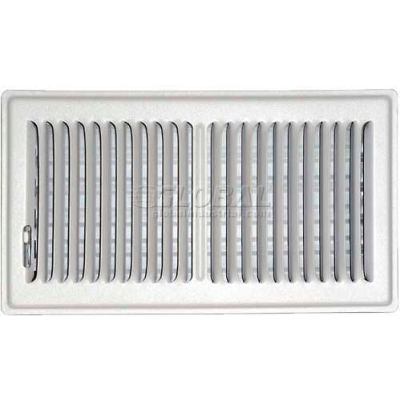 Speedi-Grille White SG-612 FLW Floor Register With 2 Way Deflection 6" X 12"