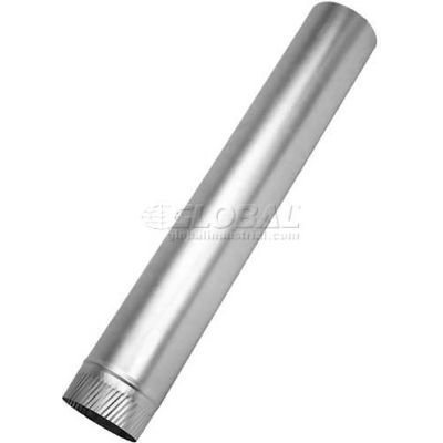 Speedi-Products Galvanized SM-2860GR 14 Round Sheet Metal Pipe 28 GA 14" X 60"