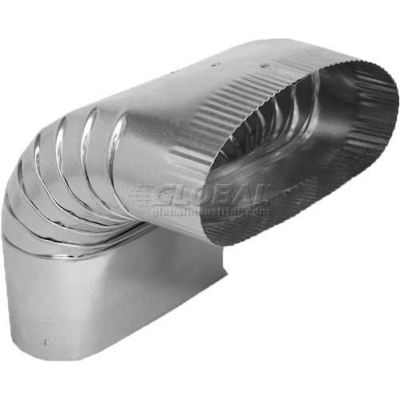 Speedi-Products Oval Vertical 90° Elbow SM-OV90E 08 8"
