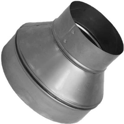 Speedi-Products Galvanized Plain Reducer SM-RDP 87 8" X 7"