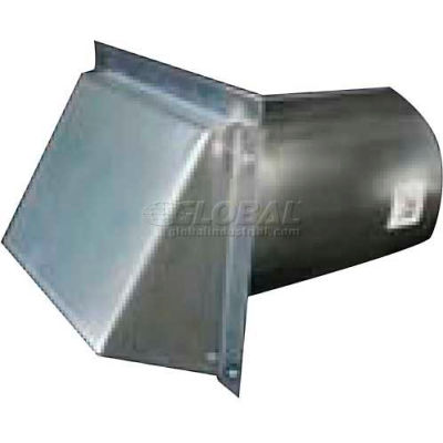 Speedi-Products Galvanized Wall Caps With Spring Damper SM-RWVD 8 8"
