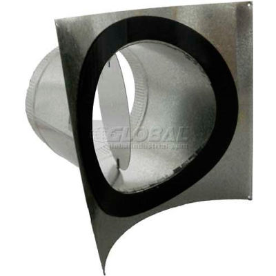 Speedi-Products 4" Round Pipe Saddle 90° Take Off With Gasket and Volume Damper SM-SDL90D 04