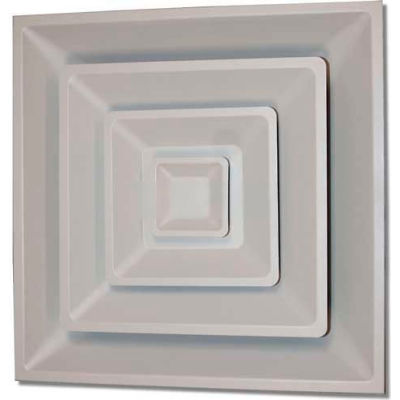 Speedi-Grille Drop Ceiling T-Bar TB-3HC 14 Fixed Cone Register With Collar 24" X 24" X 14"