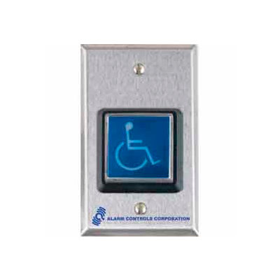 Illuminated Request To Exit Button With ADA Symbol - Pkg Qty 2