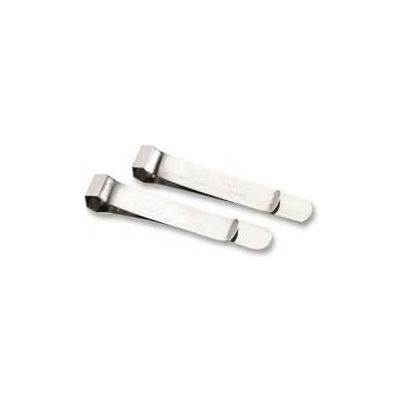 Acco® Bankers Clamps, 5-3/4" Length, 1/2" Sheet Capacity, Silver, 2/Pack