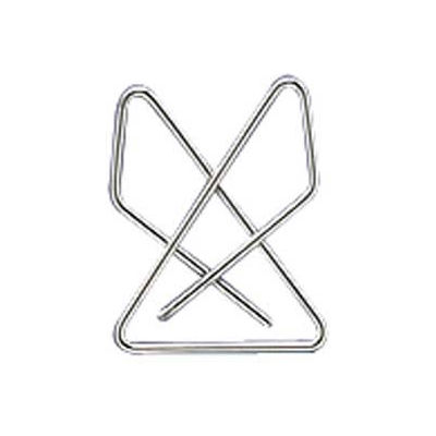 Acco® Ideal Butterfly Clamps, Large, Silver, 12/Box