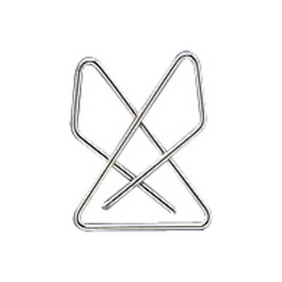 Acco® Ideal Butterfly Clamps, Small, Silver, 50/Box