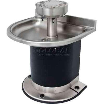 Acorn Engineering Company® Washfountain Semi-Circular, 3 Stations, Foot Operated