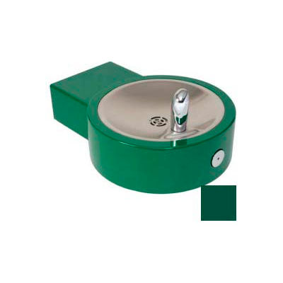 Murdock GRC75 Barrier Free, Round Steel Fountain, Lead Free Stainless Steel Bubbler, Green