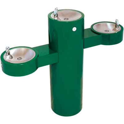 Murdock GRQ45-FRU3 Barrier Free Freeze Resistant Tri-Level Pedestal Mounted Outdoor Fountain, Round