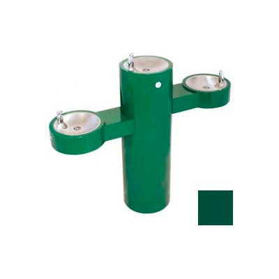 Murdock GRQ45 Barrier Free, Tri-Level Pedestal Fountain, Lead Free Stainless Steel Bubblers, Green