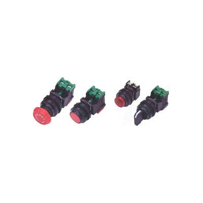 Advance Controls 104427, 22mm Non Metal, Non Lit, 3 Pos., Round Knob Type Selector Switch - Green