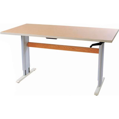 Accella™ Height Adjustable Activity Table - 60"L x 24"W Maple