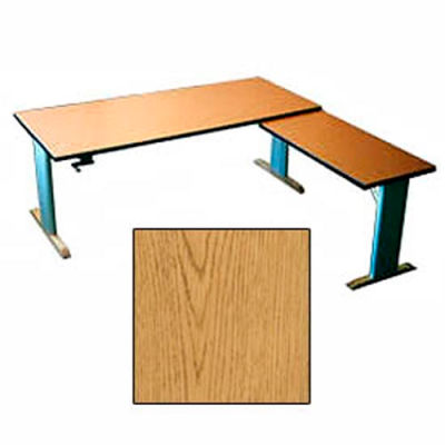 Infinity™ Powered Height Adjustable Left Return Desk - Oak