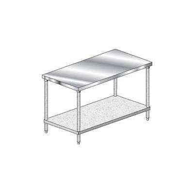 Aero Manufacturing 1TG-2460 14 Gauge Workbench 304 Stainless Steel - 60"W x 24"D