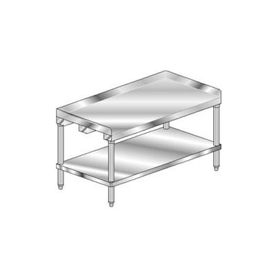 Aero Manufacturing 2EG-3024 14 Ga Equipment Stand 304 Stainless Steel 2" Splash Galv Leg/Shelf 24x30