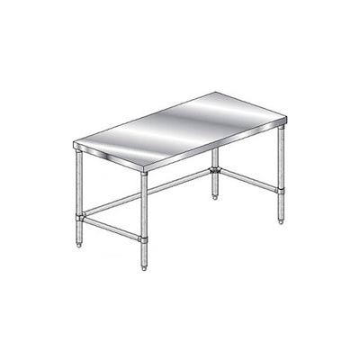 Aero Manufacturing 2TGX-2460 14 Gauge Premium Workbench 304 Stainless Top - Galv Leg/Frame - 60 x 24
