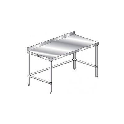 Aero Manufacturing 2TSSX-3636 - 14 Gauge Workbench 304 Stainless Steel - 2-3/4" Backsplash 36 x 36