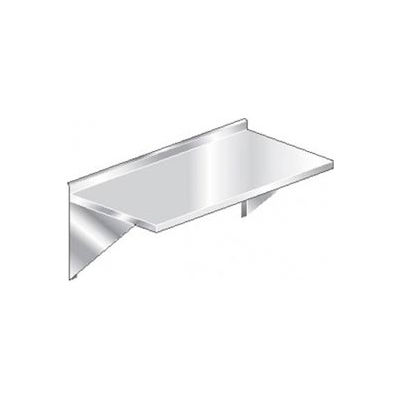 Aero Manufacturing 3TWMS-2448 16 Ga Wall Mount Table 304 Stainless Steel - 2-1/4" Backsplash 48 x 24