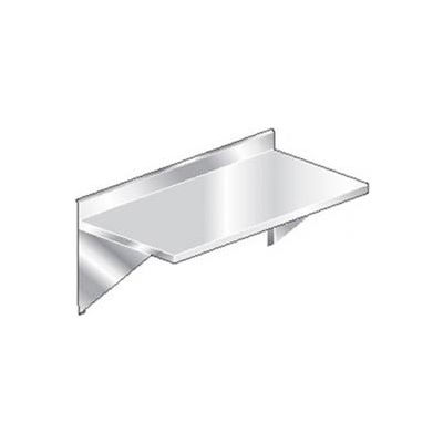 Aero Manufacturing 3TWMV-2496 16 Gauge Wall Mount Table 304 Stainless Steel - 10" Backsplash 96 x 24