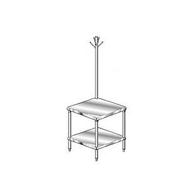 Aero Manufacturing 4MGRU-3030 16 Ga Mixer Stand 430 Stainless Steel - Rack Galv Leg/Shelf 30x30