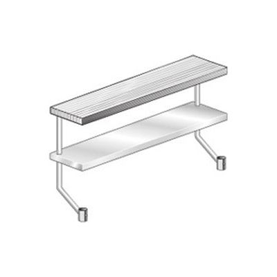 Aero Manufacturing APS-860 18 Gauge Adj Plate Shelf for Equipment Stand - Stainless Steel 60"W x 8"D