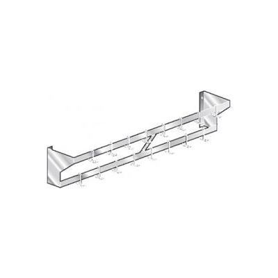 Aero Manufacturing WPS-132 Wall-Mounted Pot Rack Stainless Steel - Double Bar NSF 132"W x 12"D