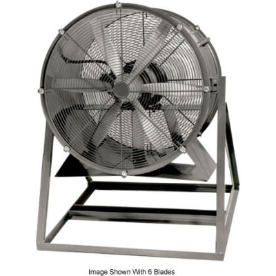 Americraft 36" EXP Aluminum Propeller Fan With Medium Stand 36DA-1-1/2M-1-EXP 1-1/2 HP 14850 CFM