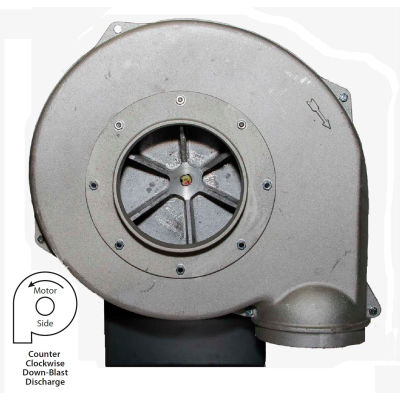 Americraft Hazardous Location Blower, HADP12, 5 HP, 3 PH, Explosion Proof, CCW, Downblast