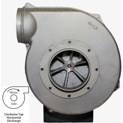 Americraft Aluminum Blower, HADP15-15-T-TE-CWTH, 15 HP, 3 PH, TEFC, CW, Top Horizontal