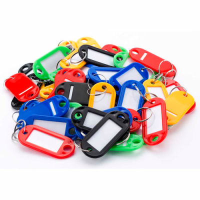 Barska 50 Assorted Key Tags AF12496 - Color Coded with Window Insert