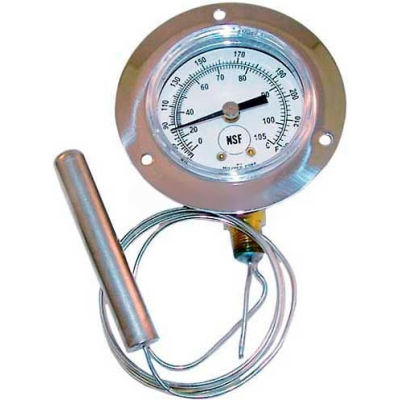 Thermometer 2, 20-220 F, 3'' Flan For Carter Hoffman, CAR18616-0010