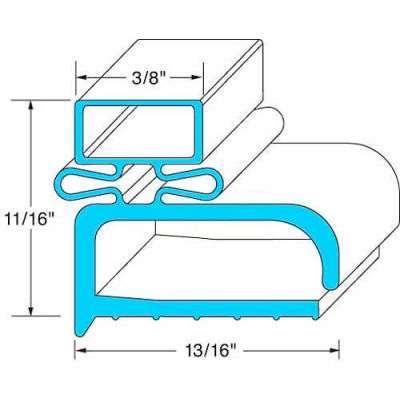Door Gasket 23-5/16" x 23-11/16" For Randell, RANIN-GSK165