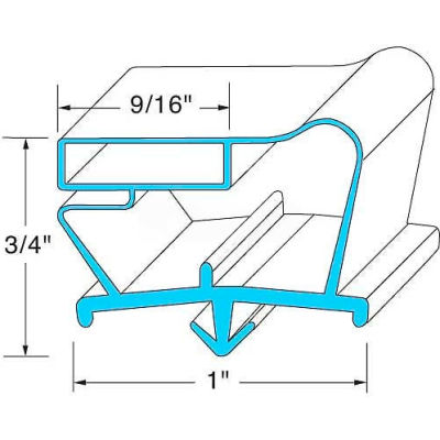 Door Gasket 23-1/8" x 31" For Beverage Air, BEV712-012D-01