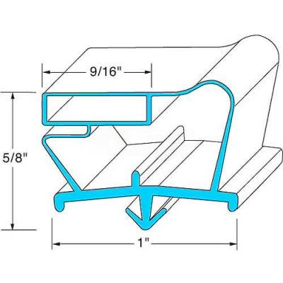 Door Gasket 9" x 28-7/8" For Beverage Air, BEV712-012D-04